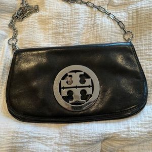 Tory Burch black leather crossbody bag